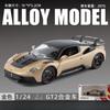 Chimei 1:24 Martha GT2 Simulation Alloy Classic Sports Car Model Sound and Light Pullback Children's Toy Ornament