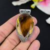 Citrine Gemstone Handmade 925 Sterling Silver Jewelry Pendant 2.56" KG-110