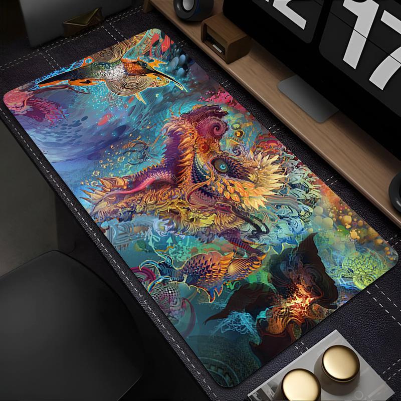 Mouse Pad Computer Office Game Table Mats Rubber Anti-slip Gaming Keyboard Pad Space Galaxy Cool Dragon Mousepads Long Desk Mats