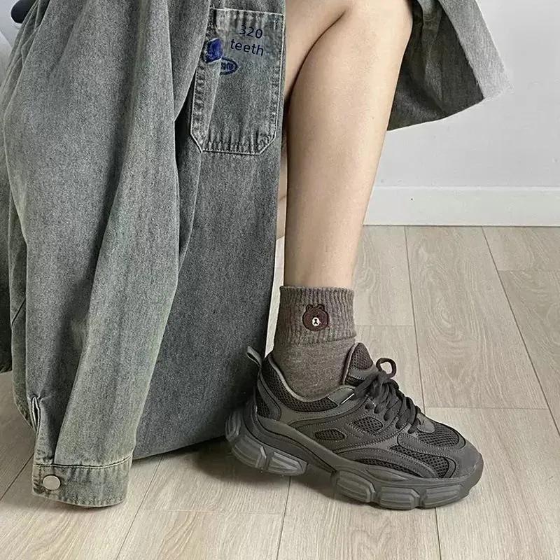 Sports Shoes for Women In Autumn and Winter 2025 Popular Dad Shoes Thick Soled Sports and Leisure Shoes