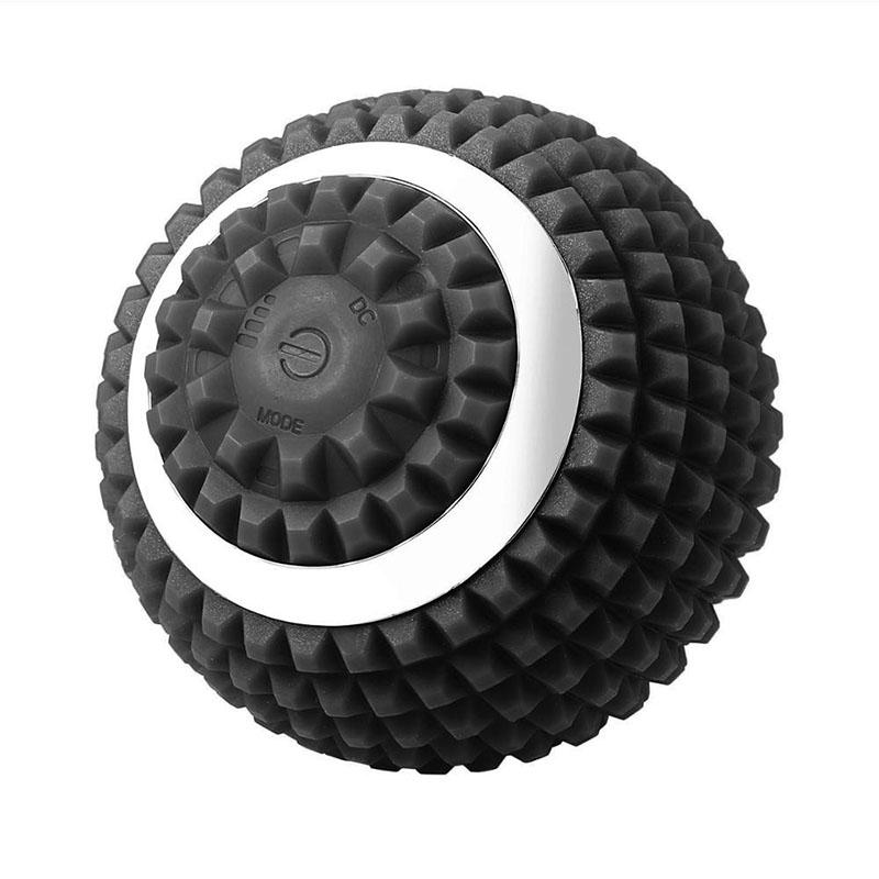 10CM Electric Fascial Ball Vibration Massage Ball Deep Muscle Relaxation Massager Fitness Yoga Recovery Silicone Ball