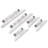 5pcs Measuring Rolling 15cm 30cm Clear Scale Transparent Light Weight Parallel Rolling Ruler with