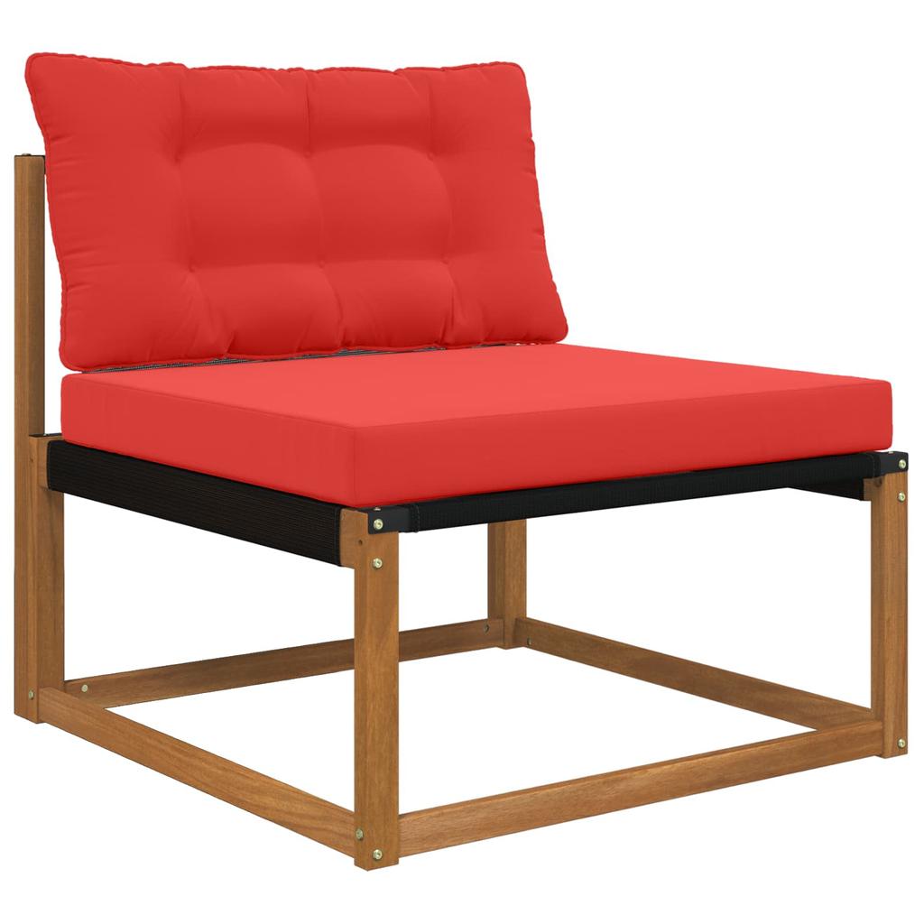 Outdoor Sofa Cushions 2 Pcs Red Polyester