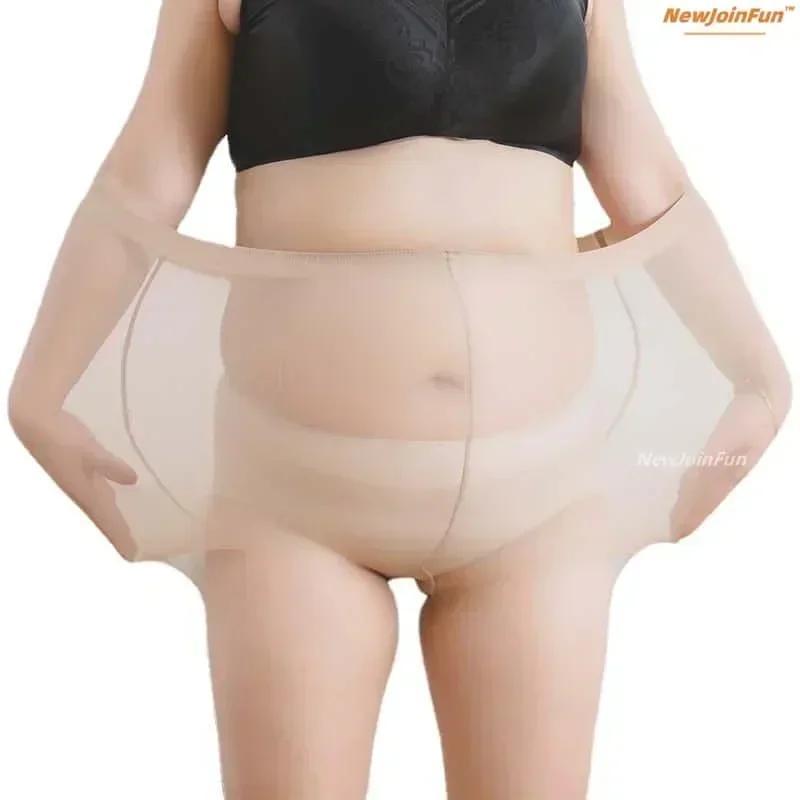 15D Open Crotchless Pantyhose Women Plus Big Size High Stretch Sexy Nylon Large Tights Stockings Panty-hose Spring Autumn Black White 2XL 4XXXL 5XL