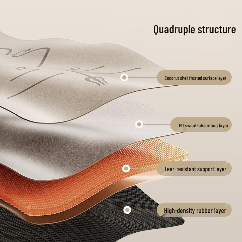 Xinjingzhou Coconut Shell Frosted PU Yoga Mat