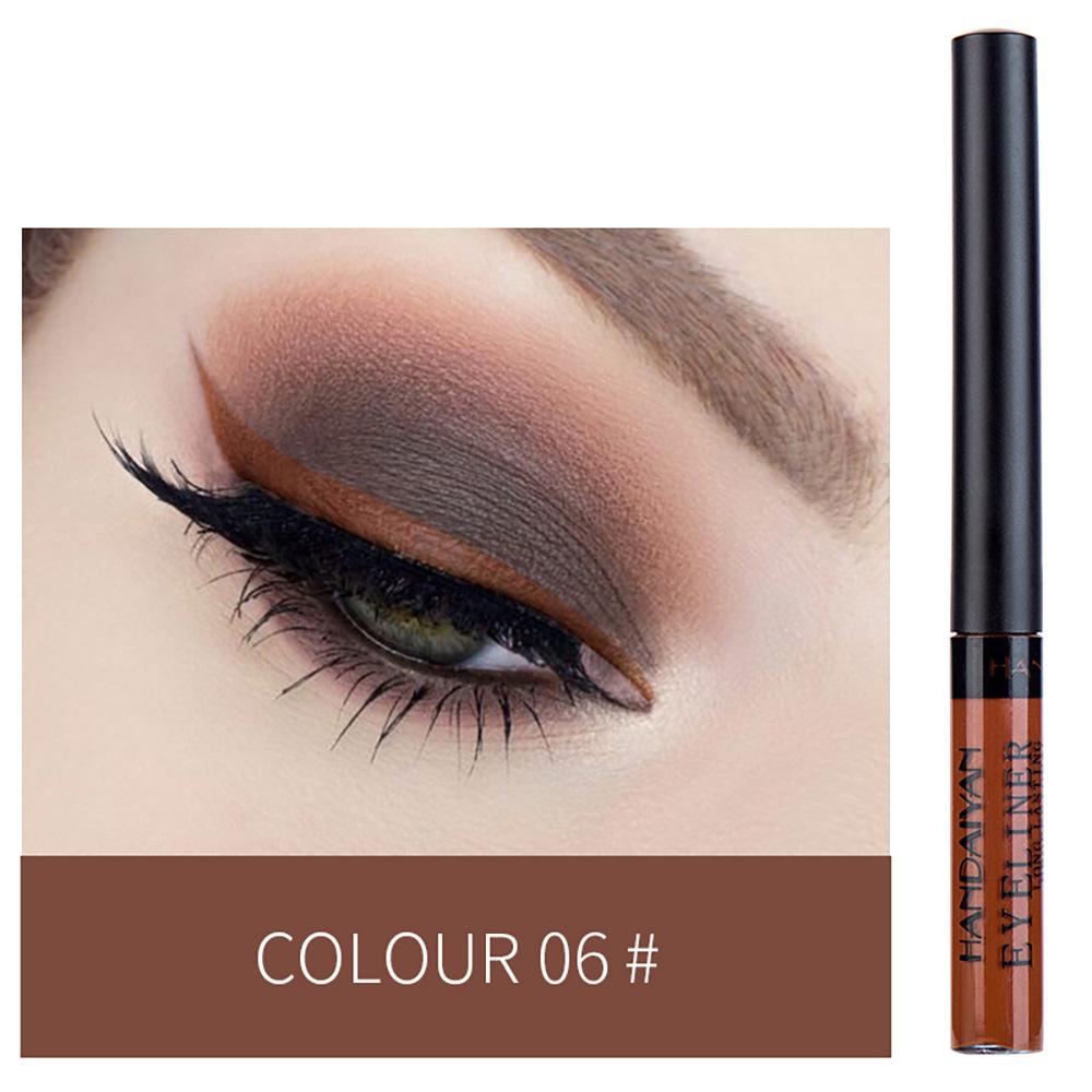 34-color Matte Quick-drying Long-lasting Non-bleeding UV Fluorescent Colored Eyeliner Liquid Pen