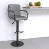 Day and Night - Day and Night Light Gray Velvet Kitchen Stool