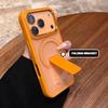 Fold Bracket Magnetic Phone Case for iPhone 16E 11 12 13 16 17 Pro Max Air 14 15 Plus Magsafe Matte Stand Wireless Charge Cover