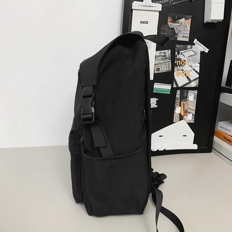 Einfarbig Schultasche College-Stil Männer Leichter wasserdichter Rucksack Frauen Klasse Pendlerrucksack