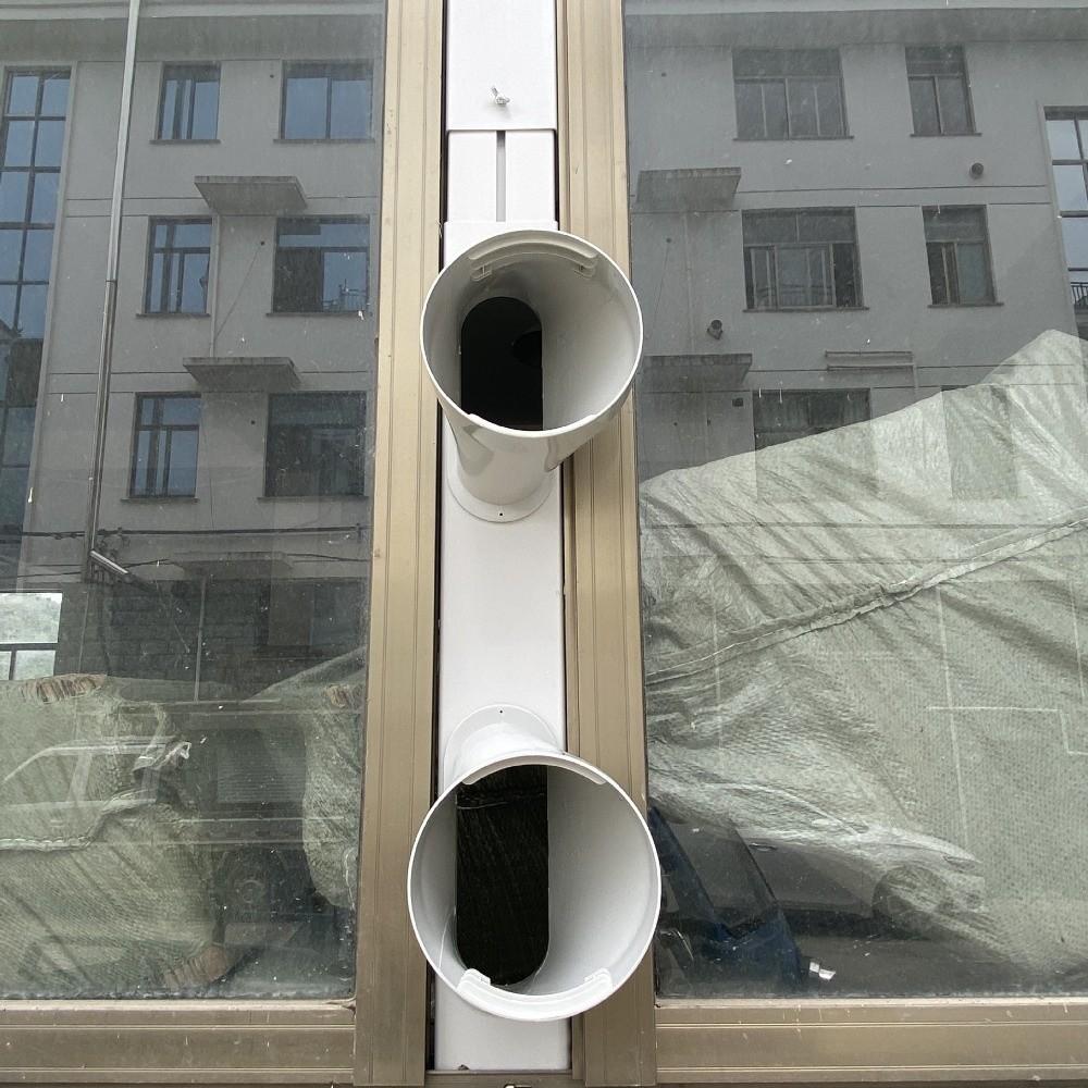 2/3/4pcs Double Hole Window Slide Plate Kit Adjustable Height Windshield Home Use