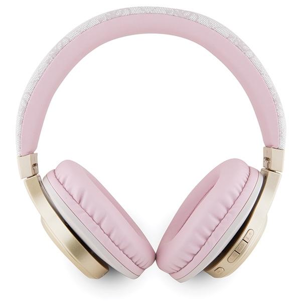 Guess Słuchawki Nauszne Bluetoothgubh604Gemp Różowy/Pink 4G Script