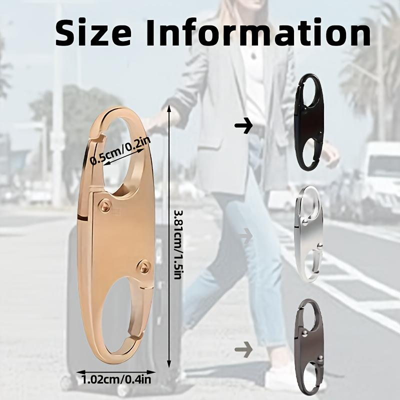 1pcs Anti-theft Zipper Clips - Secure Locking Zipper Head Replacement Multi-Purpose Hook Double Opening Universal Connector