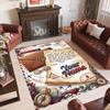 Hearts Theme Crystal Velvet Floor Rug Personalized Custom Name Text Warm Carpet Home Decoration