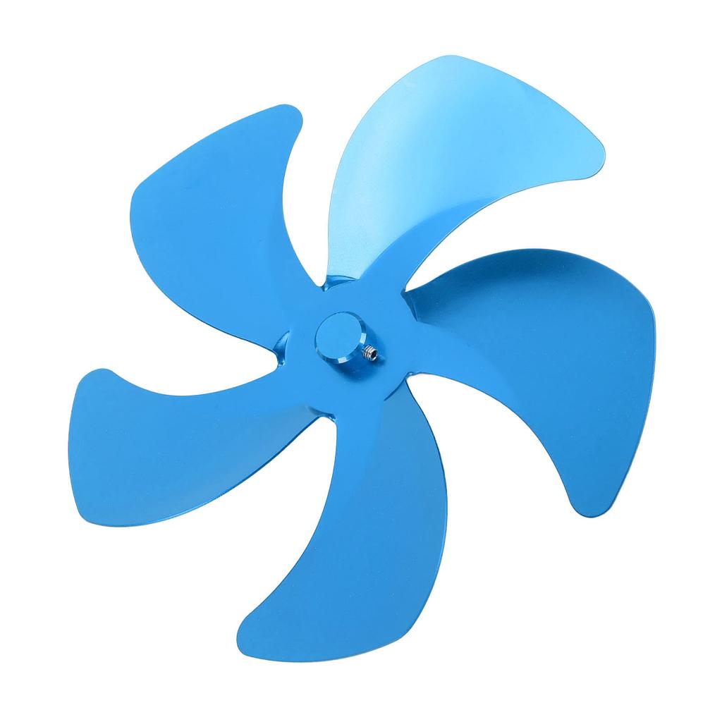 Stove Fan Blade Replacement Aluminum Alloy Enhance Warm Air Circulation Fireplace Fan 5 Blade for