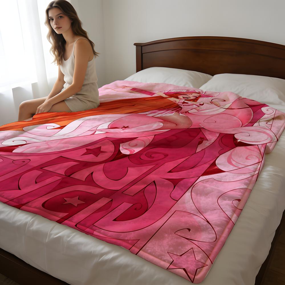Throw High-Density Short Plush Blanket For Sofa Nap Air-Conditioned Room Soft Skin-Friendly Singer C-Chappell R-Roan 75X95CM