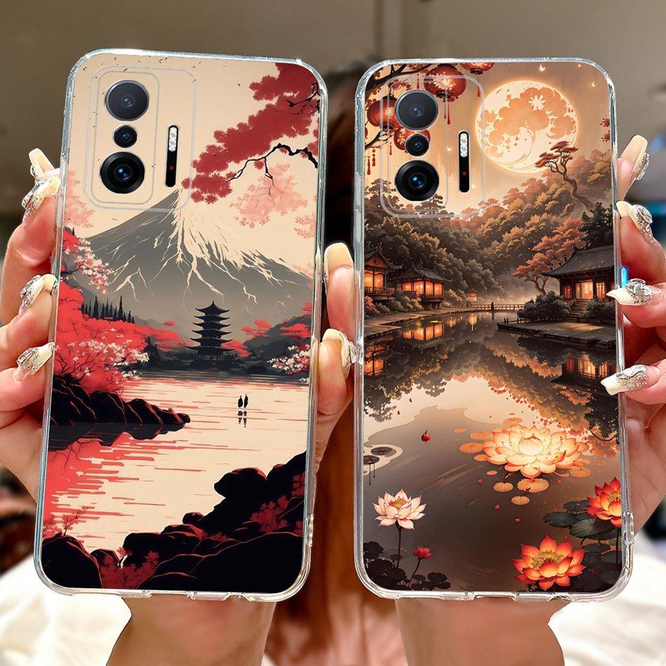 For Xiaomi 11T Pro Mi11T Cool Dragon Tiger Painted Phone Case For Xiaomi Mi 11T 11TPro 5G Soft Silicone TPU Cases