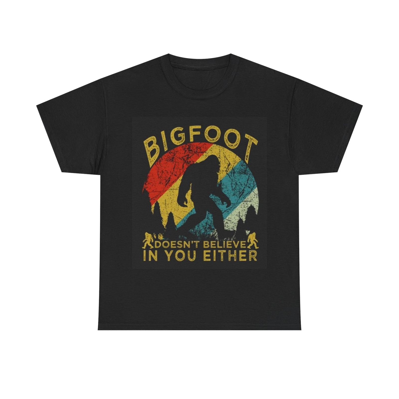 Men s and Women s T-shirts Bigfoot Believer Funny S
