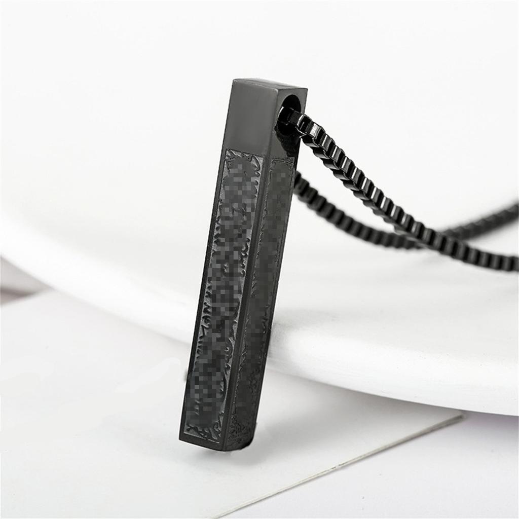 Long Column, Personalized Simple Design, High-End Sense Versatile Titanium Steel Necklace