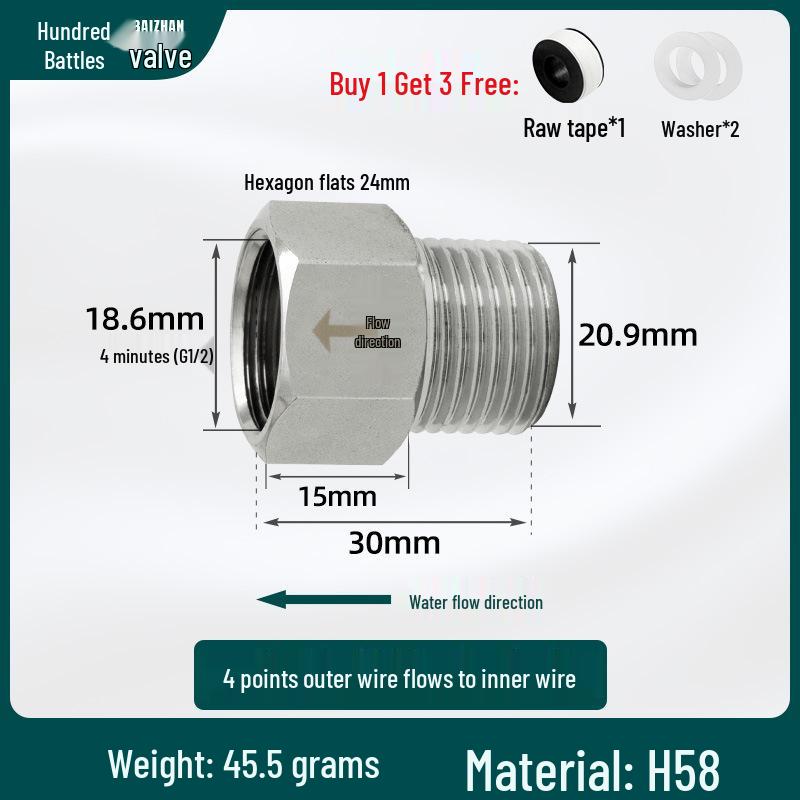 Bathroom Toilet Anti-Backflow Check Valve for Water Pipes