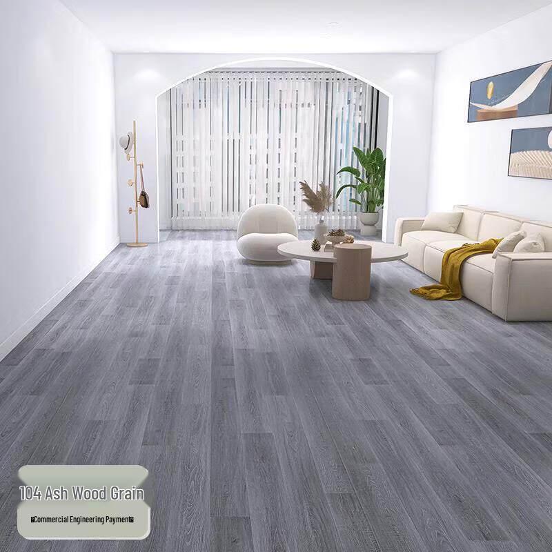 Rongyu 1.8mm Grey Wood Grain Self-Adhesive Flooring