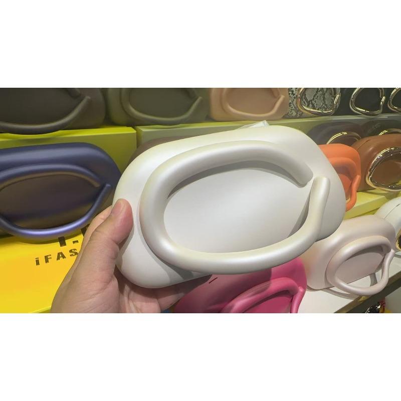 Trendy Classic Round Box Clutch Bag Dinner Bag Acrylic Bag Retro Metal Handle Shoulder Crossbody