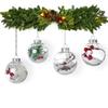 Christmas Ornaments Balls Christmas Ball Clear Fillable Christmas Baubles for Festive Decoration 8/10cm 5/10pcs