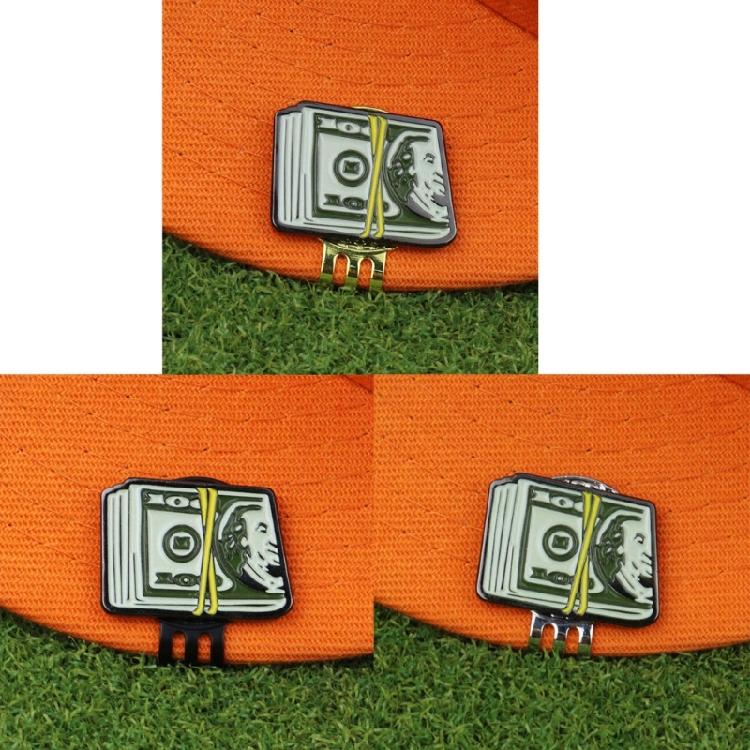 Dollar-Schein Golfball Zielmarkierer Metall Magnetischer Hutclip Golfzubehör