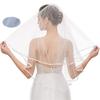2 Tiers Bridal Veil Double Mesh Bride Headpiece Elegant Wedding Veil  Wedding