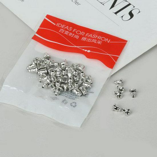 100 Anti-Slip DIY Earbud Tips and Earring Backs - Universal Fit