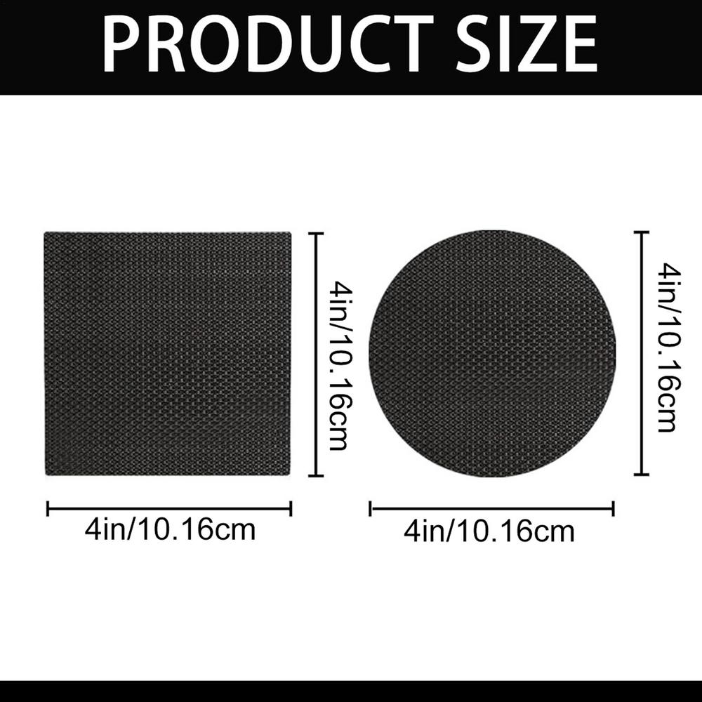 

6Pcs/Set Trampoline Patch Repair Kit Self-Adhesive Round Square Rectangular Patches for Repairing Holes Tears in Trampoline Mat