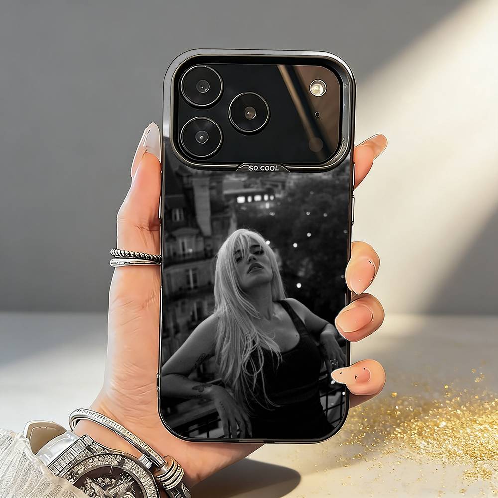 Singer K-Karol G Amargura Phone Case For iPhone17,16,15,14,13,12,11,Pro,MAX Gray Matte Silicone Black Cover iPhone15promax