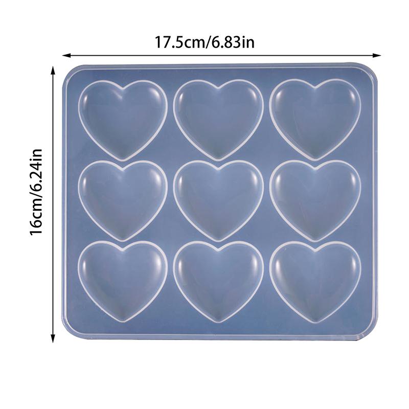 Love Heart Silicone Mold Jewelry Making Diy Tool Uv Epoxy Resin Molds Dried Flower Resin Decorative Crafts