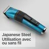 Tondeuse cheveux - BABYLISS - P1362E - Lames acier japonais - 45 hauteurs - Ecran digital - Batterie lithium