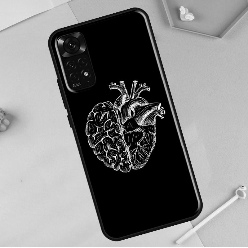 Medical Human Organs Heart Art For Redmi Note 12 Pro Plus Cover For Redmi Note 10 8 9 11 Pro 12S 11S 10S 9S 9C 10C 12C Case