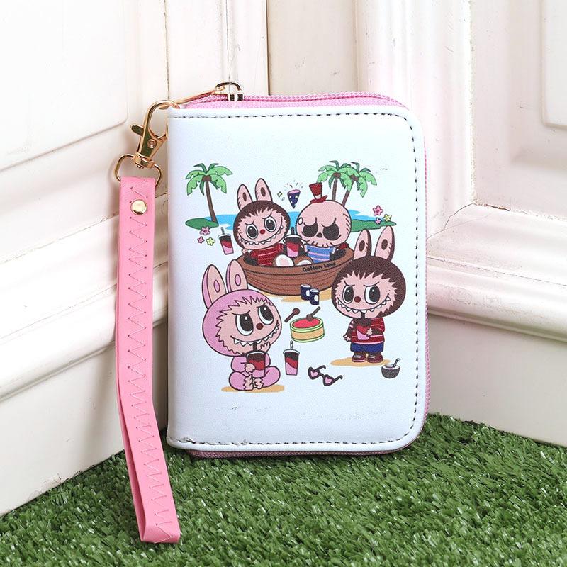 Cartoon Cute and Hot Labubu Male and Female Students Handheld Wallet