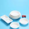 Creative Round White Ceramic Dipping & Seasoning Plate