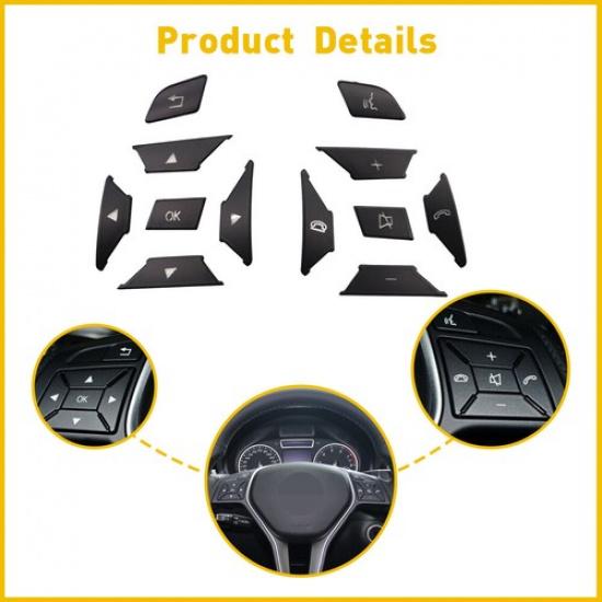12X Steering Wheel Switch Button For Mercedes E C G Class C200 E250 E350 EOA
