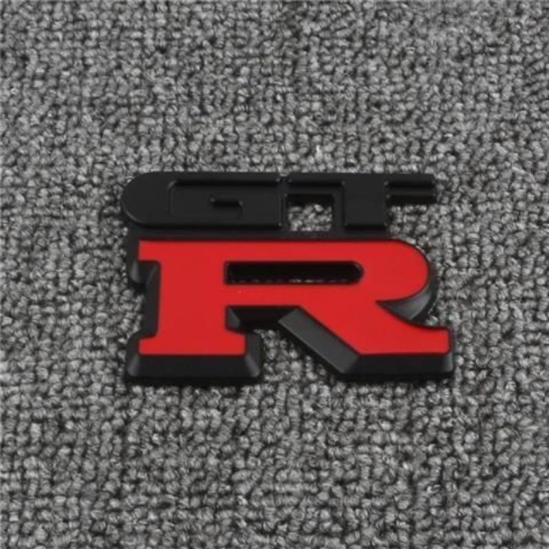 General Motors Modified 3D Kişiselleştirilmiş Metal GTR Araba Sticker'ı Araba Gövde Arka Bagaj Sticker'ı GTR Modifikasyonu için Uygun