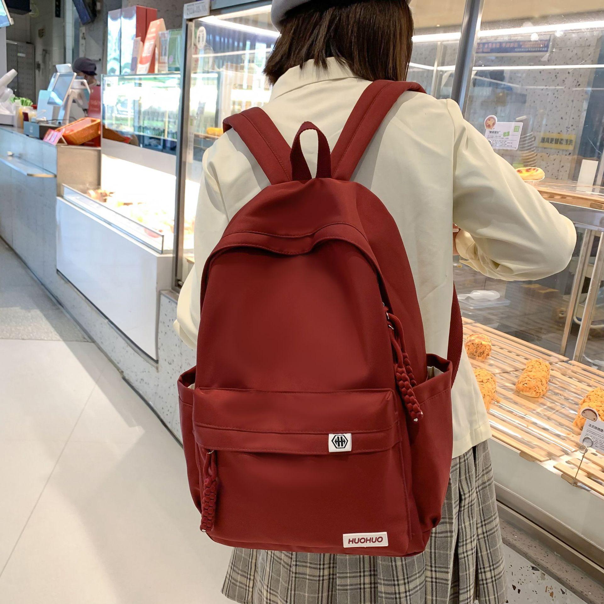 Jmg Bags Unisex Kids Blue Large-Capacity Korean-Style Travel Backpack For Women, Casual For Men, And A Simple Japanese-Style College Student Schoolbag