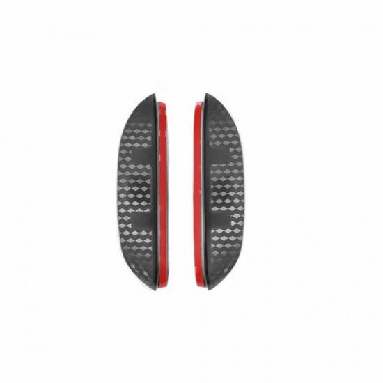 For BMW X1 2016-2022 ABS Carbon Fiber Rearview Mirror Rain Eyebrow Frame Trim