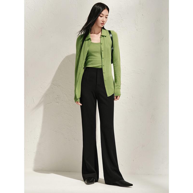 JZ·ANNAKOU Women's Elegant Slim-Fit Bootcut Pants