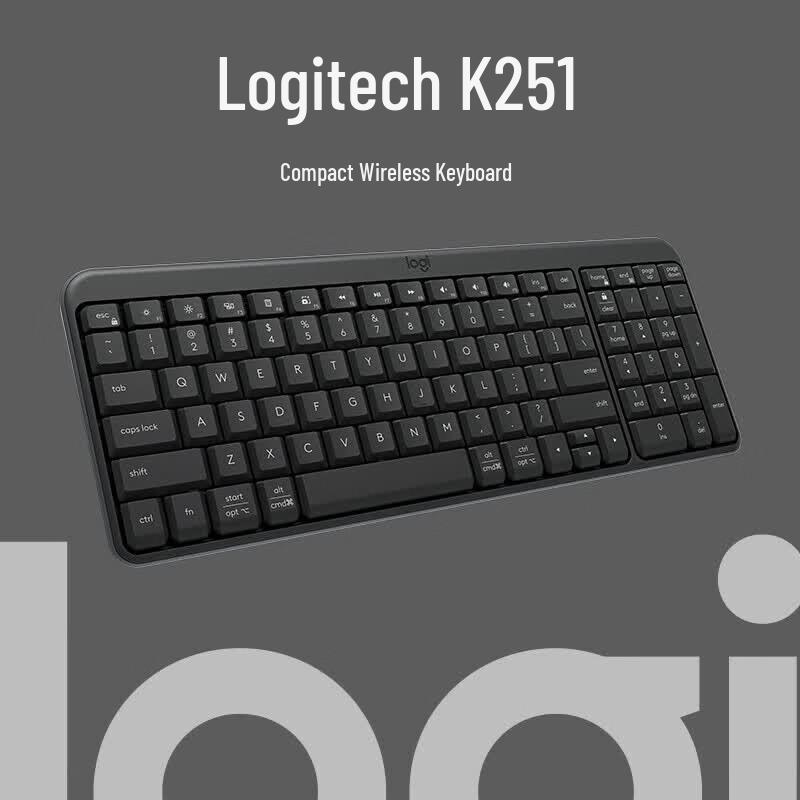 Logitech K251 Wireless Bluetooth Compact Keyboard