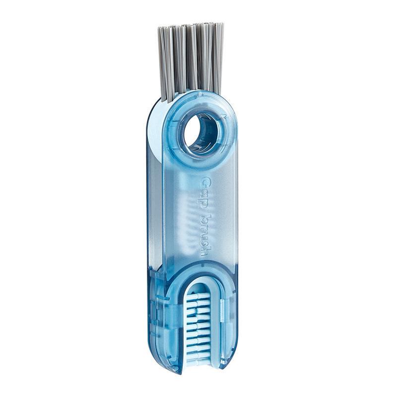 T Three-in-one U-shaped Cup Mouth Brush, Bottle Thermos Cup, Cleaning Brush, Household Groove Gap Cleaning Brush, Rotatable Cleaning