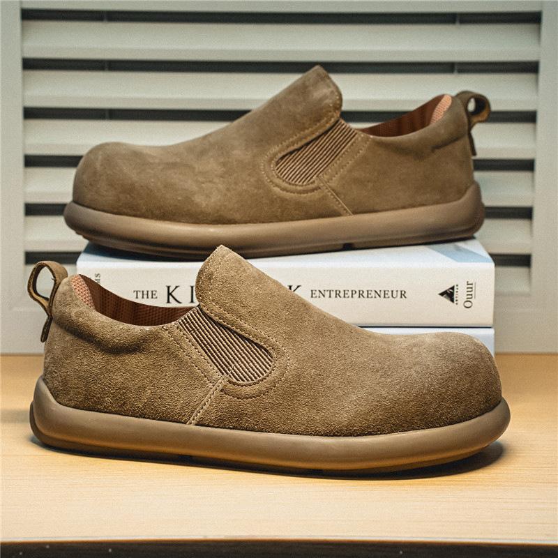 

Men s shoes 2025 spring new comfortable non-slip wear-resistant versatile convenient one-pedal comfortable casual sports lazy shoes 39