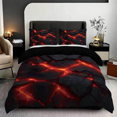 Three-Piece Rock Three-Dimensional 3D Digital Printing Bedding Home Textile Quilt Cover Quilt Cover Kit