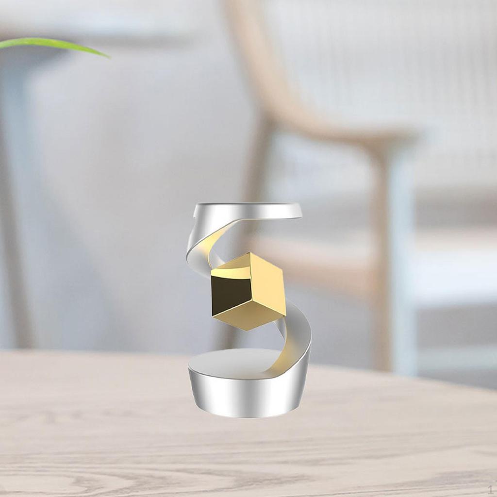 Defying Gravity Desk Toy Fidget for Keeping Focus Boys Girls Kids Teens Black Silver