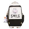 Schoolbag new student backpack casual large-capacity computer bag Korean version cute smiley face couple schoolbag manufacturer wholesale