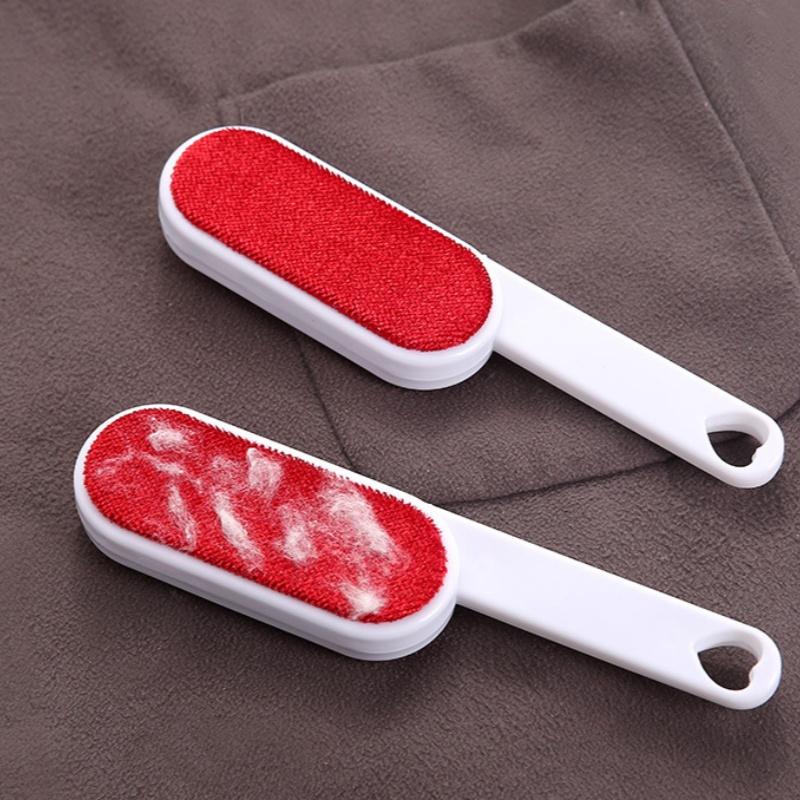 2Pcs Double-Sided Static Brush Lint Remover, Easy To Operate, Reusable, Removing Dog Cat Hair From Sofa Carpet Clothes