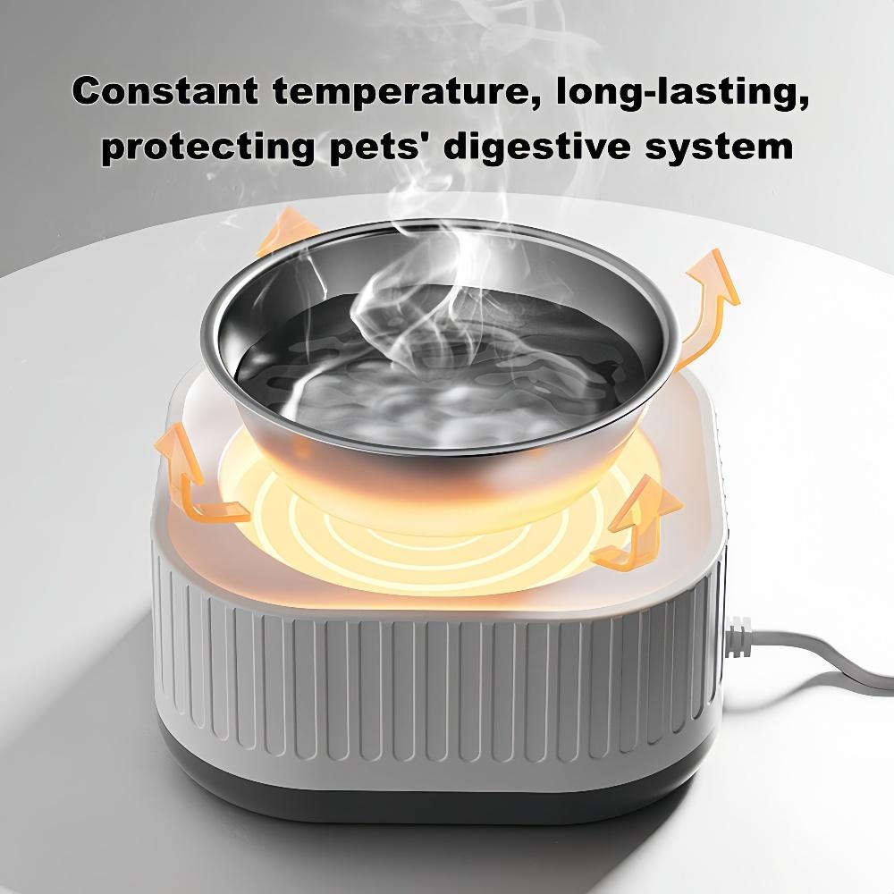 Pet Heating Bowl for Water/Food Cat Bowl Heating Noiseles Keep Warming Dog Water Bowls Winter Constant-temperature Pet Supplies