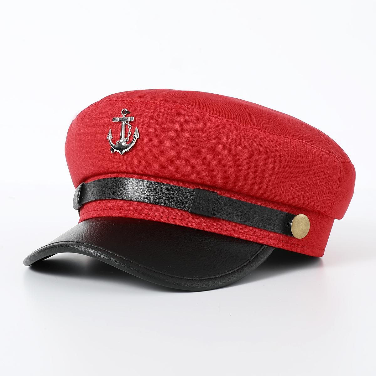 

Military Style Cotton Cap Adjustable Unisex Summer Fashion Army Outdoor Sun Hat Red Black Beige M (56-58CM) красный